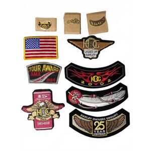 Harley-Davidson HOG Patch Pin Lot Vintage Club Anniversary Biker Ladies